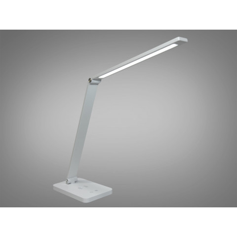 Настільна лампа LED Diasha A855WH wireless charge, 5W, регульована висота 20-67 см, білий, сучасний стиль