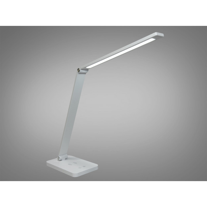 Настільна лампа LED Diasha A855WH wireless charge, 5W, регульована висота 20-67 см, білий, сучасний стиль