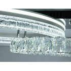 Стельова LED люстра Diasha A8811/600+400B два кільця 120 Вт хром