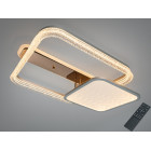 Люстра стельова LED з пультом Diasha A8819/600+400 золото 115 Вт 20 м2 Люстра стельова LED з пультом Diasha A8819/600+400 золото 115 Вт 20 м2