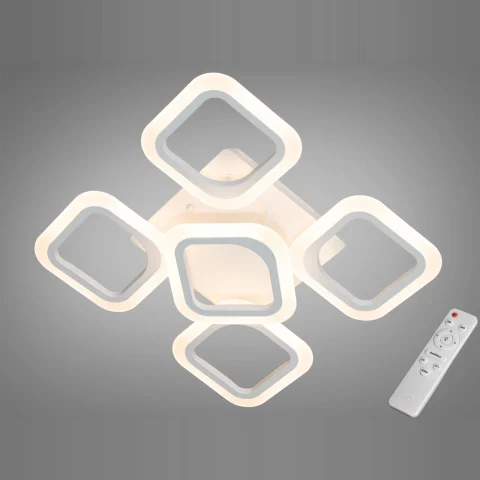 Люстра стельова LED Diasha AS8060/4+1WH, 60W, біла