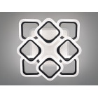 Люстра стельова LED Diasha AS8060/4+4BK, 110W, 3200K-6500K, чорний метал, акрил, сучасний стиль з пультом Люстра стельова LED Diasha AS8060/4+4BK, 110W, 3200K-6500K, чорний метал, акрил, сучасний стиль з пультом
