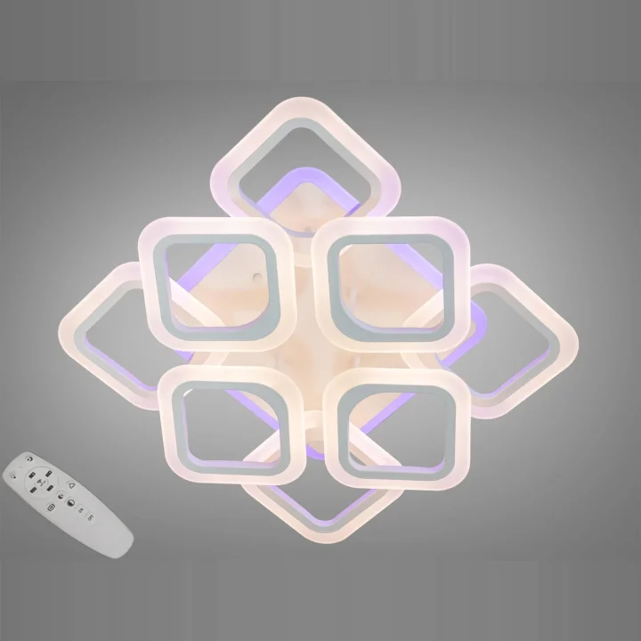 Люстра AS8060/4+4WH LED 3color