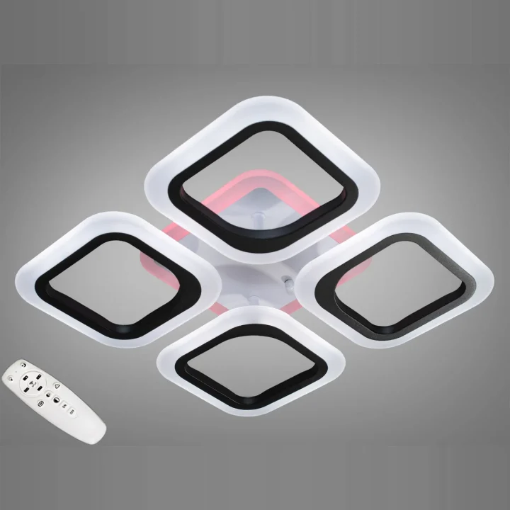 Люстра AS8060/4BK LED 3color d