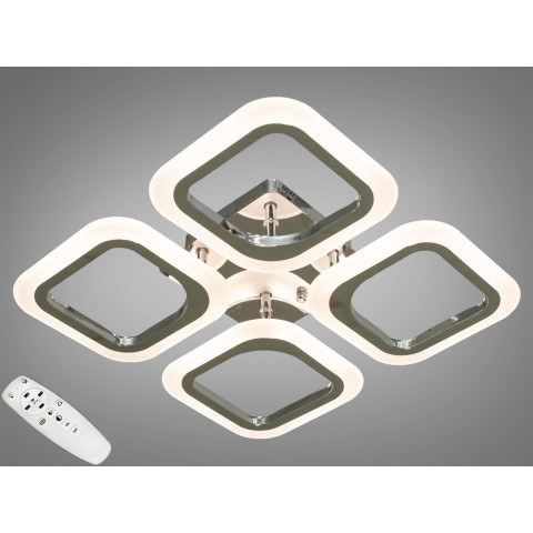 Стельова люстра LED Diasha AS8060/4HR, 55W, хром, IP20, для коридору, спальні, кухні