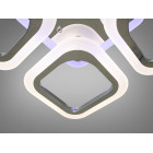 Люстра стельова LED Diasha AS8060/4HR, 50W, 3200K/4100K/6000K, акрил, хром, сучасний стиль для дому