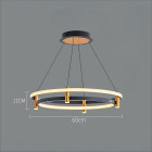 Підвісна LED-люстра Art 3016/600 BK+GD Підвісна LED-люстра Art 3016/600 BK+GD