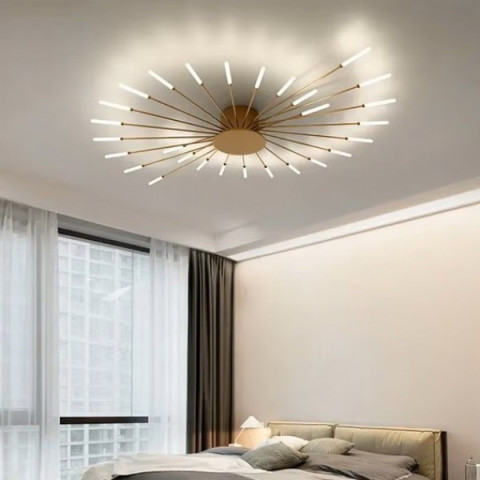 Стельова Led люстра Art BO-5251/28GD