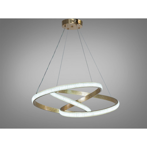 Підвісна люстра LED Diasha CT300G золото 82Вт 3CCT 4510 лм Підвісна люстра LED Diasha CT300G золото 82Вт 3CCT 4510 лм