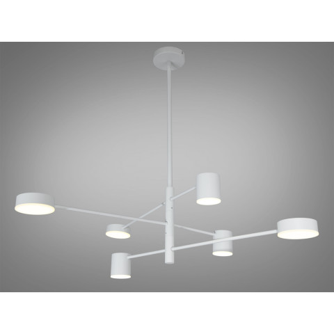 Люстра LED Diasha D302-6WH, 30Вт, 4100K, біла, світлодіодна, для коридору, вітальні, спальні, кухні