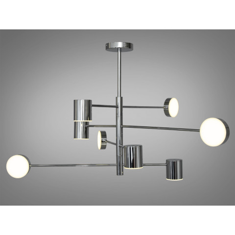Люстра LED Diasha D302-8CH, 40W, хром, 8 ламп, сучасний стиль для коридору, спальні, кухні та офісу
