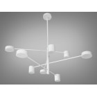 Люстра LED Diasha D302-8WH 40W, 4100K, біла, 8 ламп, для коридору, вітальні, спальні, світлодіодна, IP20, 95 см