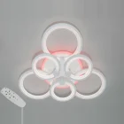 Люстра D8022/3+3WH LED 3color