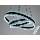 LED-люстра для вітальні Diasha D8751-600+400BK, чорна, 140W, 7700 lm