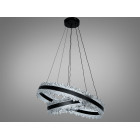 LED-люстра для вітальні Diasha D8751-600+400BK, чорна, 140W, 7700 lm