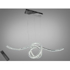 Підвісна LED-люстра Diasha D8821/1100x300CH, кришталева спіраль 115 см, 85 W, пульт ДК Підвісна LED-люстра Diasha D8821/1100x300CH, кришталева спіраль 115 см, 85 W, пульт ДК