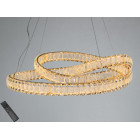 Підвісна кришталева LED-люстра Diasha D8880/600G, золота, Ø 65 см, 92 W, з пультом Підвісна кришталева LED-люстра Diasha D8880/600G, золота, Ø 65 см, 92 W, з пультом