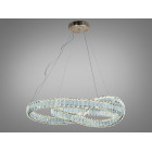 Підвісна кришталева LED-люстра Diasha D8880/600G, золота, Ø 65 см, 92 W, з пультом Підвісна кришталева LED-люстра Diasha D8880/600G, золота, Ø 65 см, 92 W, з пультом