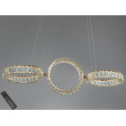 Кришталева LED-люстра кільця Diasha D8893/250x3B G, 68W, пульт, золото, 82 см Кришталева LED-люстра кільця Diasha D8893/250x3B G, 68W, пульт, золото, 82 см
