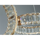 Кришталева LED-люстра кільця Diasha D8893/250x3B G, 68W, пульт, золото, 82 см Кришталева LED-люстра кільця Diasha D8893/250x3B G, 68W, пульт, золото, 82 см
