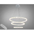 Підвісна LED люстра Diasha D9711/800+600+400WH біла, 148 W, з пультом, освітлення до 30 м2 Підвісна LED люстра Diasha D9711/800+600+400WH біла, 148 W, з пультом, освітлення до 30 м2