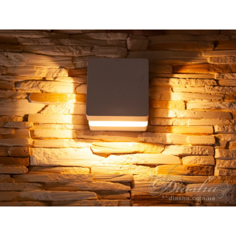 Світильник фасадний LED Diasha DFB-5001-C-WH, 7W, білий, IP67, для кафе/ресторанів, коридорів, вулиці, стиль Лофт
