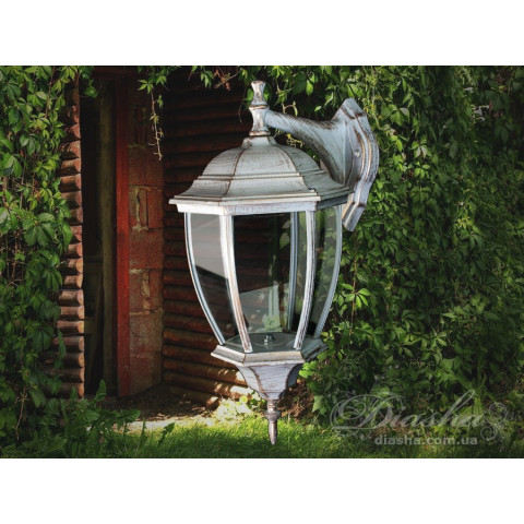 Бра садово-паркове Diasha DJ001-M-W1 WH Eglo, E27, 100W, білий з патиною, класичний стиль для зовнішнього освітлення Бра садово-паркове Diasha DJ001-M-W1 WH Eglo, E27, 100W, білий з патиною, класичний стиль для зовнішнього освітлення