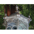 Садово-парковий світильник класичний Diasha DJ018-M-W1 WH, E27, 100W, біла патина, 45 см, IP40