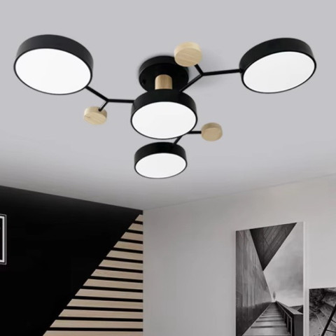 Світлодіодна LED люстра Linisoln Dim 9609/3+1BK