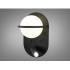 Бра настінне LED Diasha F3776BK, 2W, чорний+білий, метал+акрил, стиль лофт