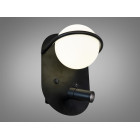 Бра настінне LED Diasha F3776BK, 2W, чорний+білий, метал+акрил, стиль лофт