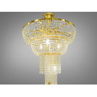 Люстра кришталева Diasha FH012/600x1800G-1 Кришталевий каскад, 13 ламп, E14, 190 см, золото, метал, скло, сучасний стиль для дому