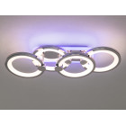 Люстра стельова LED Diasha H8022/2+2HR, 65W, 3200K-6500K, хром, сучасний стиль, з пультом, для дому Люстра стельова LED Diasha H8022/2+2HR, 65W, 3200K-6500K, хром, сучасний стиль, з пультом, для дому