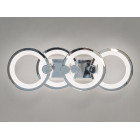 Люстра стельова LED Diasha H8022/2+2HR, 65W, 3200K-6500K, хром, сучасний стиль, з пультом, для дому Люстра стельова LED Diasha H8022/2+2HR, 65W, 3200K-6500K, хром, сучасний стиль, з пультом, для дому