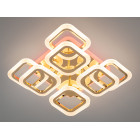 Люстра стельова LED Diasha HAS8060/4+4G, 110W, 3200K-6500K, золото, хай-тек стиль, пульт ДУ, для вітальні, спальні, кухні Люстра стельова LED Diasha HAS8060/4+4G, 110W, 3200K-6500K, золото, хай-тек стиль, пульт ДУ, для вітальні, спальні, кухні
