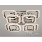 Люстра стельова LED Diasha HAS8060/4+4HR, 110W, 3200K-6500K, хром, хай-тек стиль, з пультом, диммером, підсвіткою Люстра стельова LED Diasha HAS8060/4+4HR, 110W, 3200K-6500K, хром, хай-тек стиль, з пультом, диммером, підсвіткою