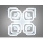 Люстра стельова LED Diasha HAS8060/4+4WH, 120W, білий, хай-тек стиль для коридору, вітальні, спальні