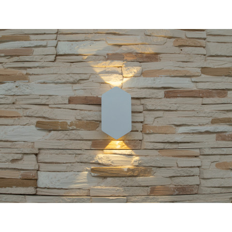 Фасадний світильник LED Diasha HS8163-2W-WH, 2W, IP67, метал, Loft стиль