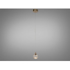 LED підвіс Diasha J2580-1S G золото скло з бульбашками 4 Вт LED підвіс Diasha J2580-1S G золото скло з бульбашками 4 Вт