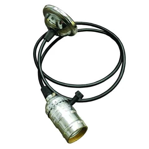 Світильник підвісний Levistella AMP34004-1, E27, хром, 1 лампа, 1 м