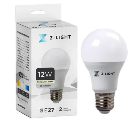 Лампа LED Levistella The Light 1003 E27 12W 4000K A60, 1100 лм (біла, алюміній+пластик)