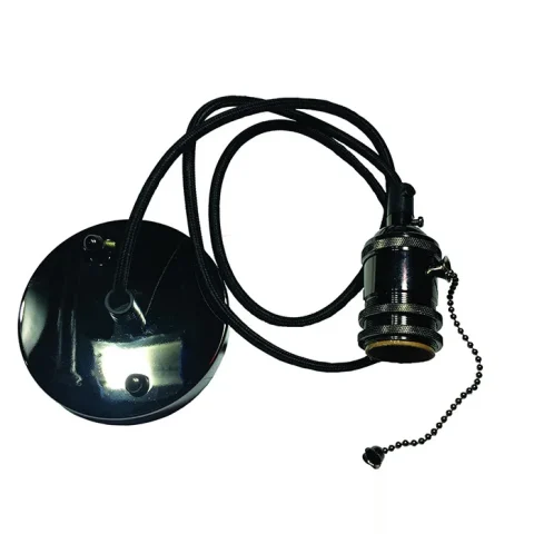 Подвесной светильник Levistella AMP16004-1, E27, черный глянец, без плафона