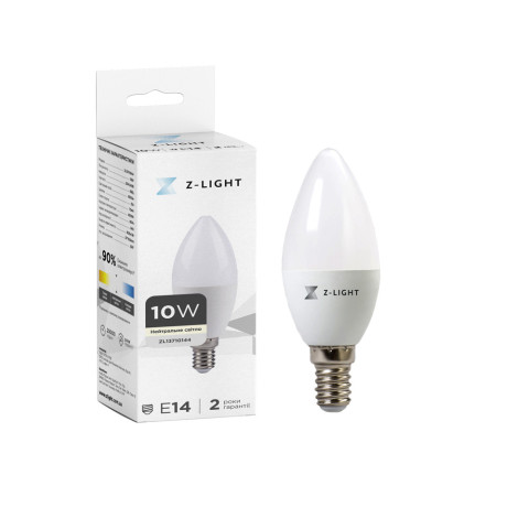 Лампа LED Levistella The Light 1002 Е14 10w 4000k свічка, 10W, 4000K, свічка, 850Лм, сучасний стиль