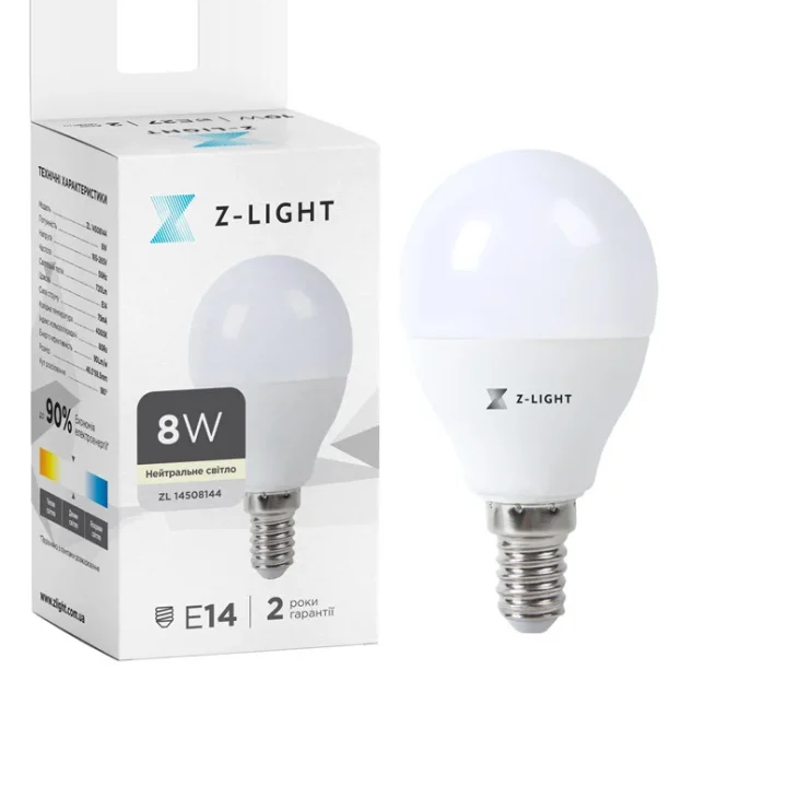 Лампа Led Levistella The Light 1001 E14 8W 4000K G45 (Алю…