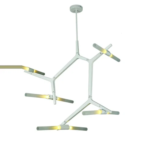 Люстра стельова Levistella 756LPR189-10 WH, 10×G9, білий, метал, скло, сучасний стиль