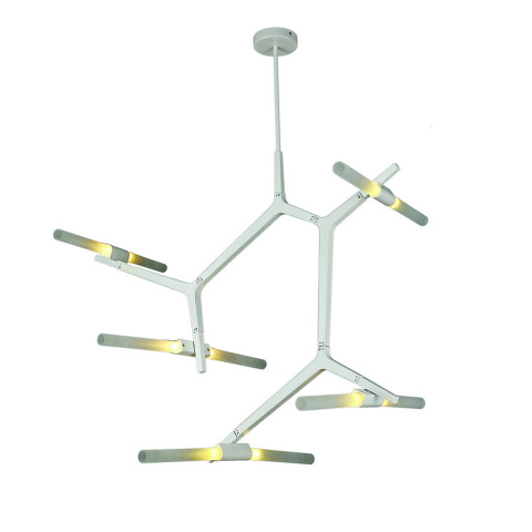 Люстра стельова Levistella 756LPR189-10 WH, 10xG9, білий, метал, скло, сучасний стиль
