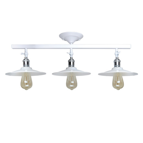 Потолочна люстра LED Levistella 752X837F-3 WH, E27, білий метал, стиль лофт, 3 плафона