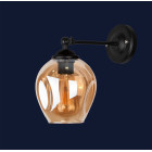 Бра настінне Levistella 756WPR0231F-1 BK+BR, E27, 40W, чорний та коричневий, метал та скло, сучасний стиль для дому