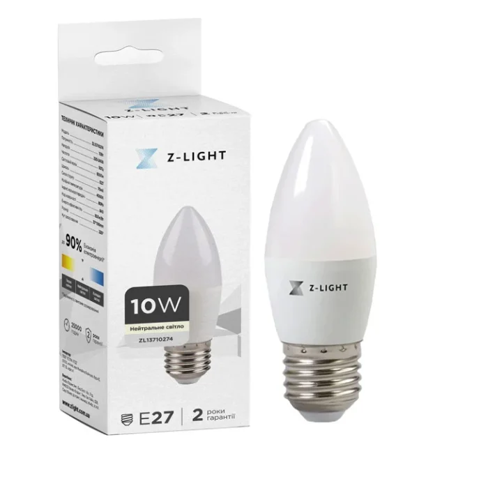 Лампа Led Levistella The Light 1002 E27 10W 4000K Свічка…