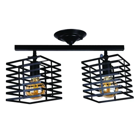 Люстра Loft Levistella 756XPR104F-2 BK (2xE27) черная